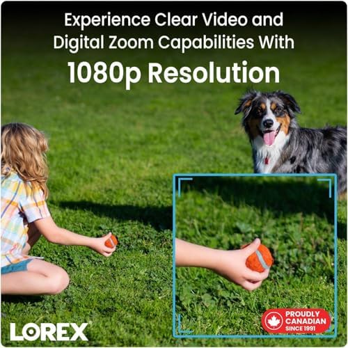 Lorex video quality ad with child and dog