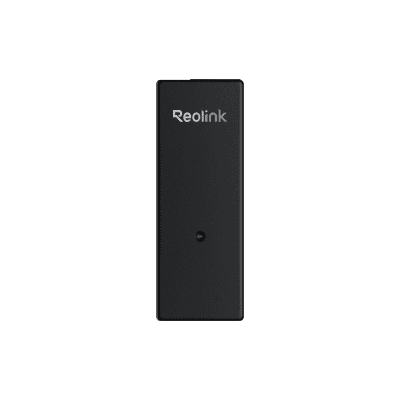Black Reolink security camera battery pack.