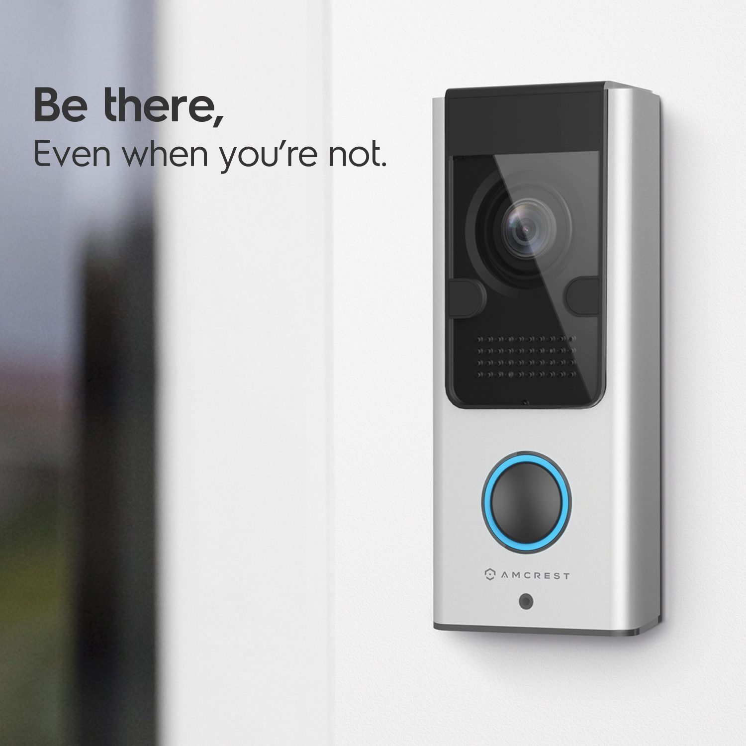 Smart doorbell with video and motion detection.