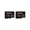 Two Yealink 128GB microSD cards with black labels.